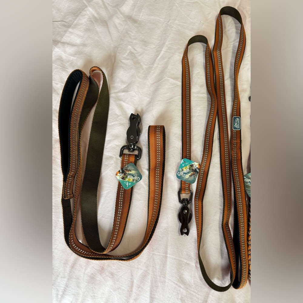NWT 5/8” and 1” K9-Explorer Reflective 6’ Dog Leashes with Scissor Snap